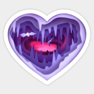 Love Cave Sticker